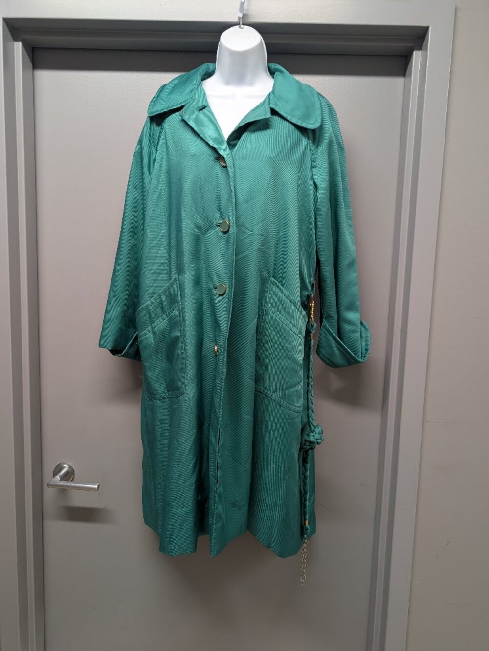 T.T. Mallo By Max Adler Elegant Green Women's Coat Vintage